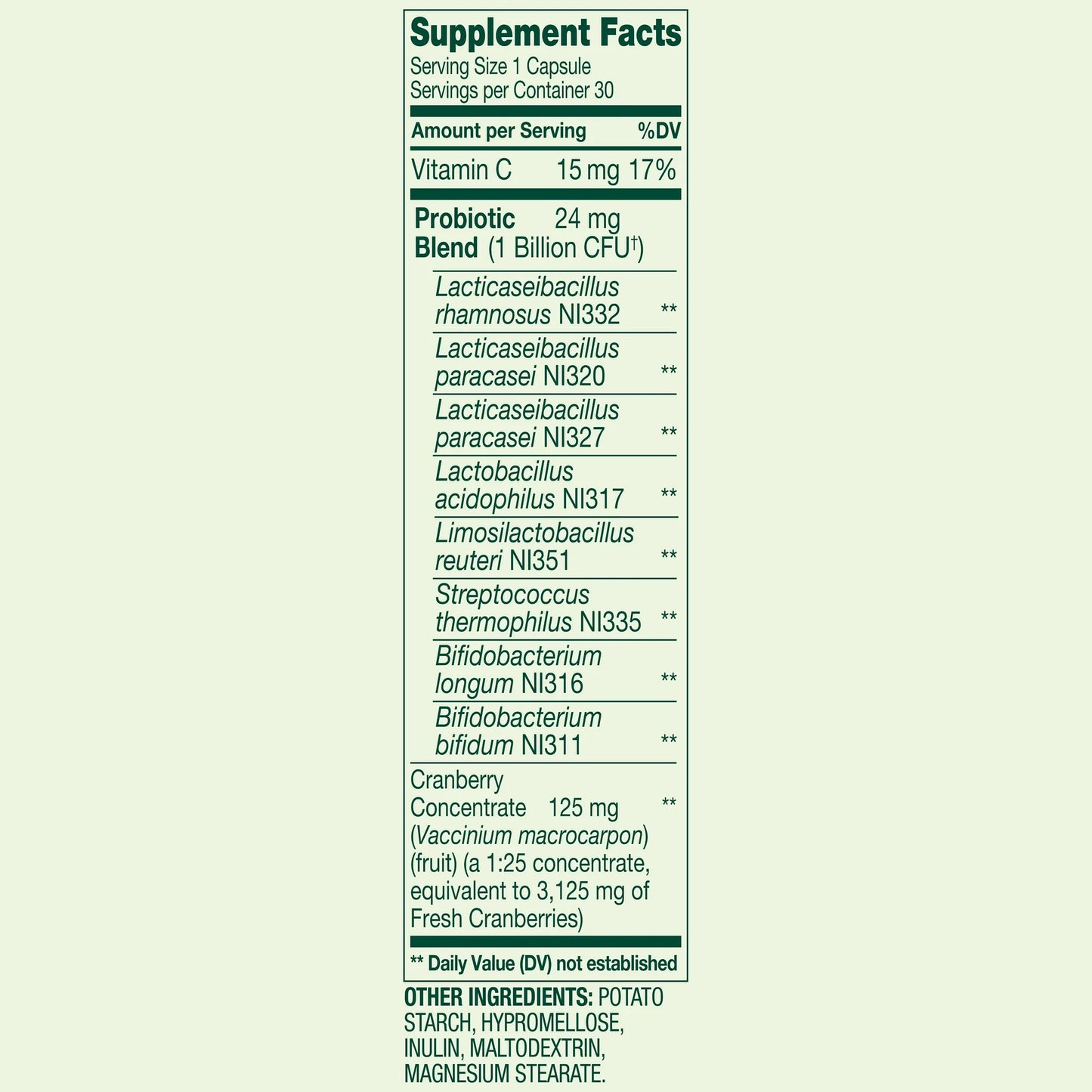 Womens Probiotic 30 Capsulas