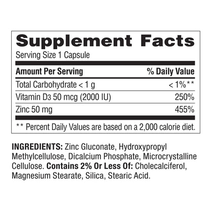Zinc + D3 150 Capsulas