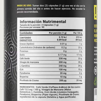 Carnitina 180 Capsulas