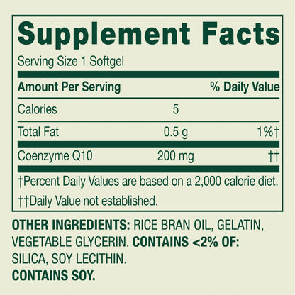 CoQ10 200mg 60 Softgels