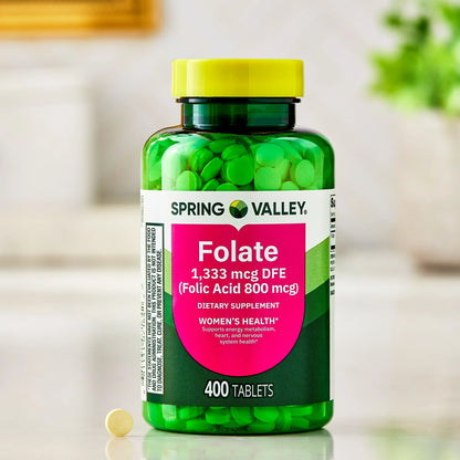 Folate 1,333mcg DFE 400 tabletas