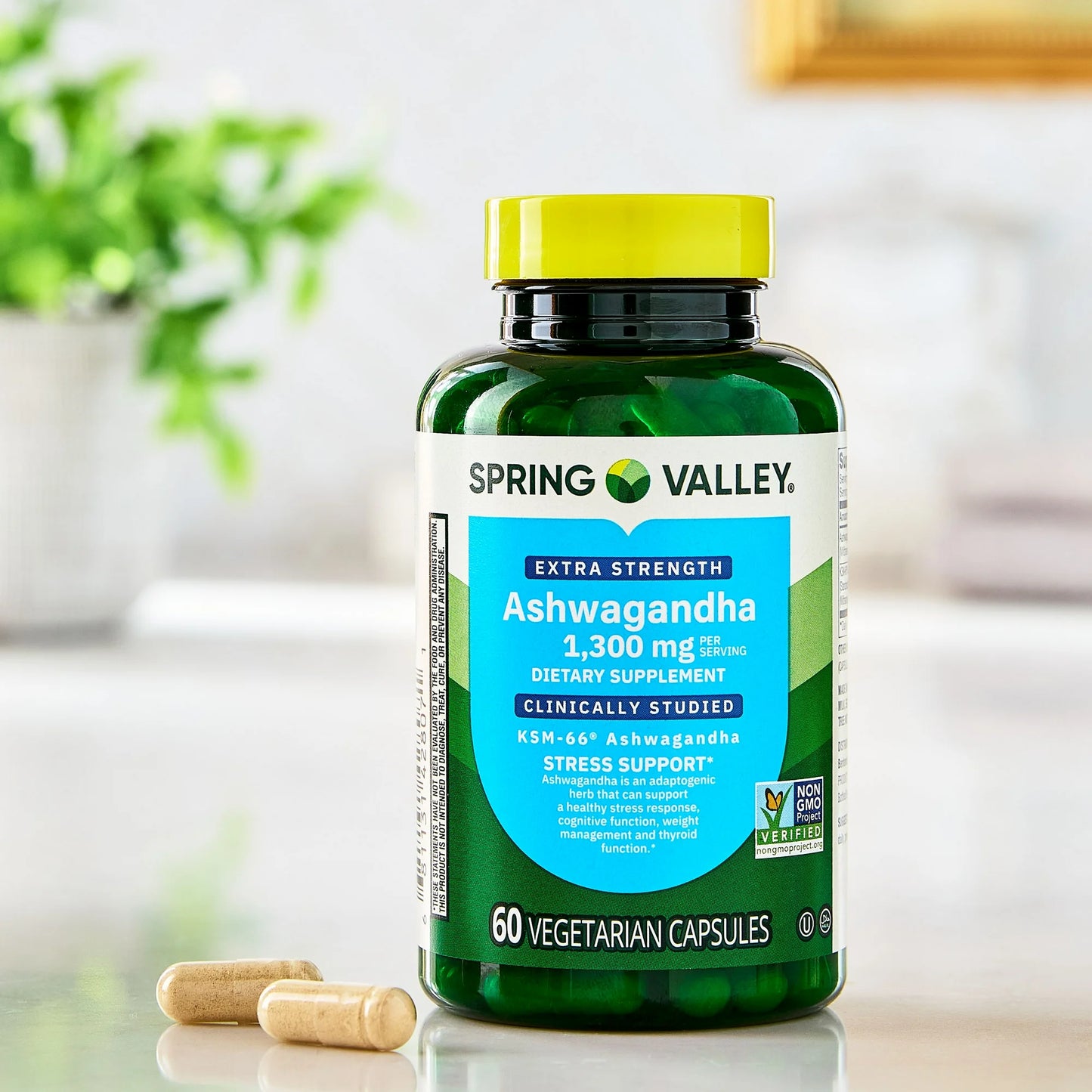 Ashwagandha 1,300mg Extra Strength 60 capsulas