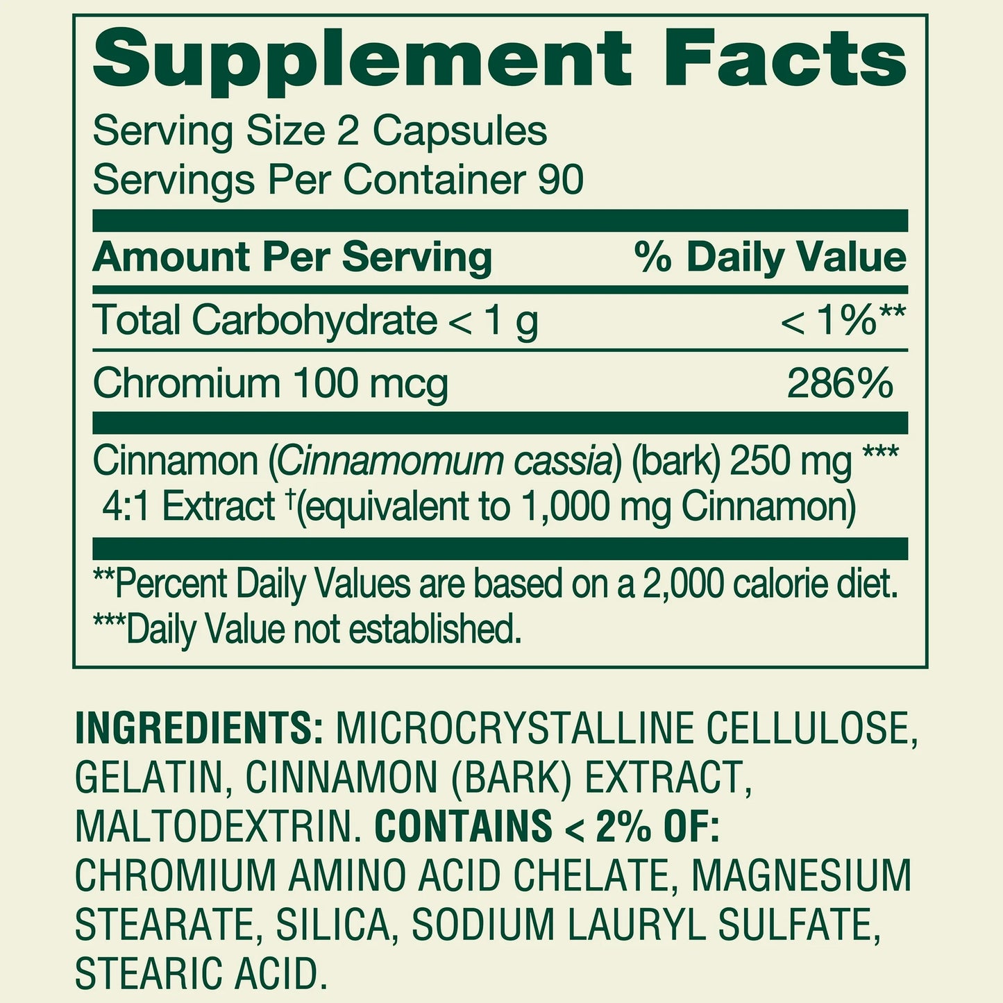 Cinnamon&Choromium 1,000mg