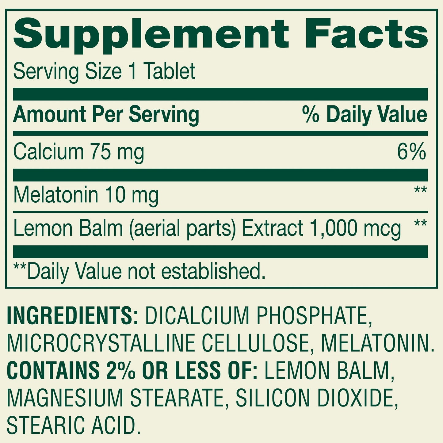 Melatonina | 10mg | 120 Tabletas