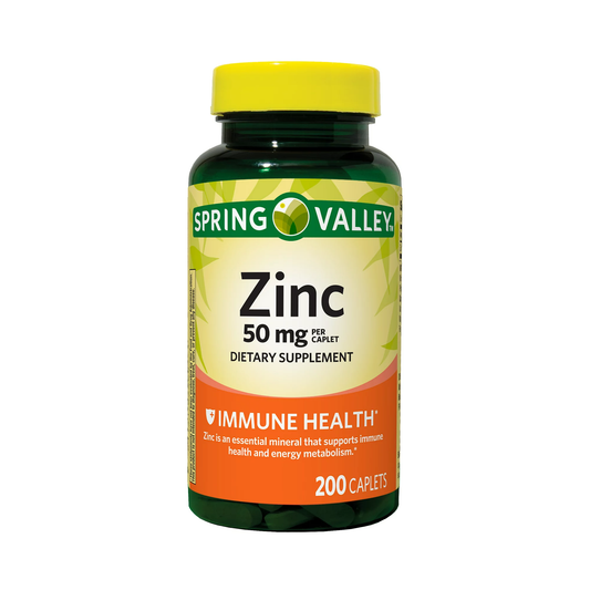 Zinc 50mg 200 Caplets