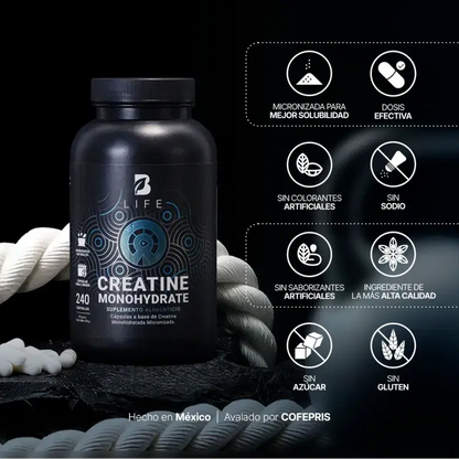 Creatina Monohidratada 240 Cápsulas