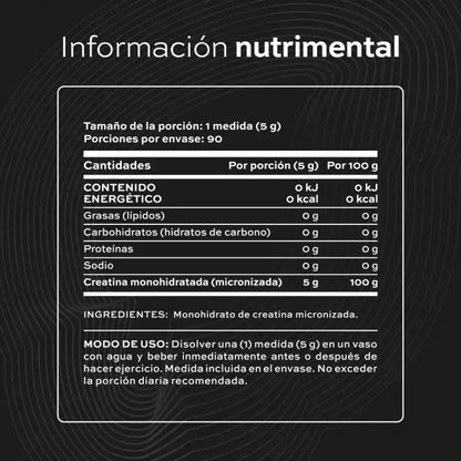 Creatina Monohidratada 90 Porciones