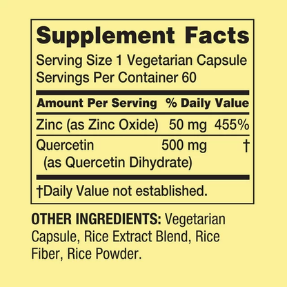 Quercetin 500mg 60 capsulas