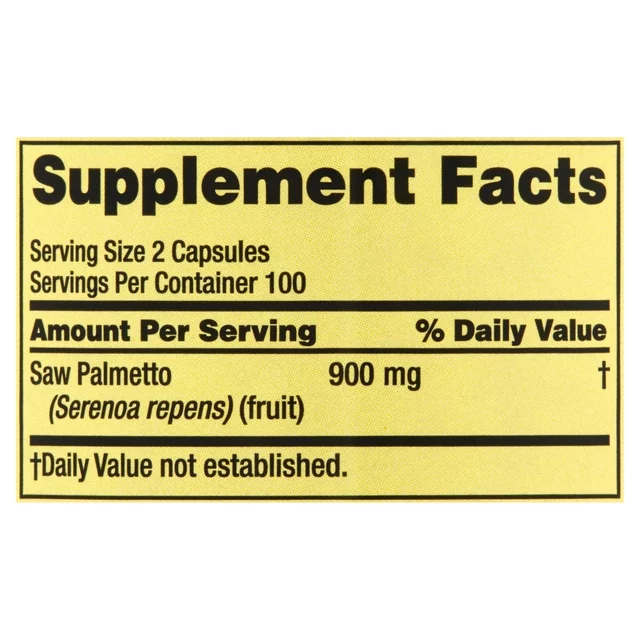 Saw Palmetto 450mg 200 capsulas