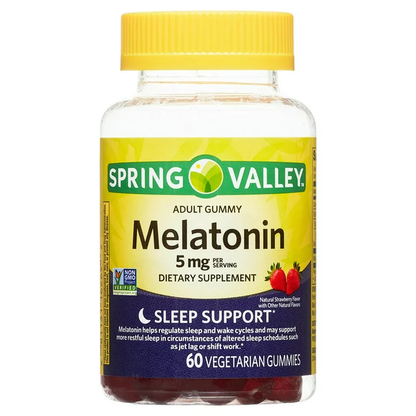 Melatonina 5mg 60 Gomitas Sabor Fresa