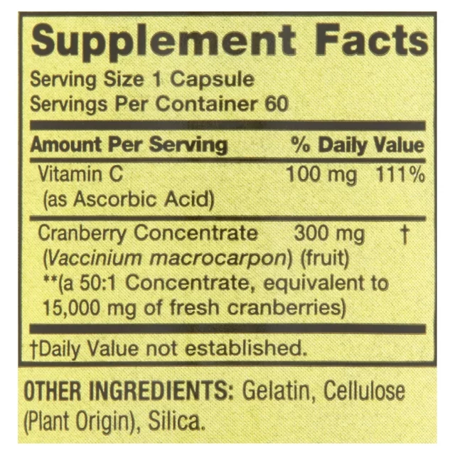 Cranberry 15,000mg 60capsulas