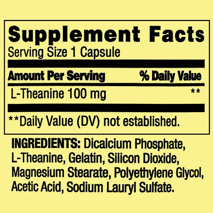 L-Theanine 100mg 100 capsulas