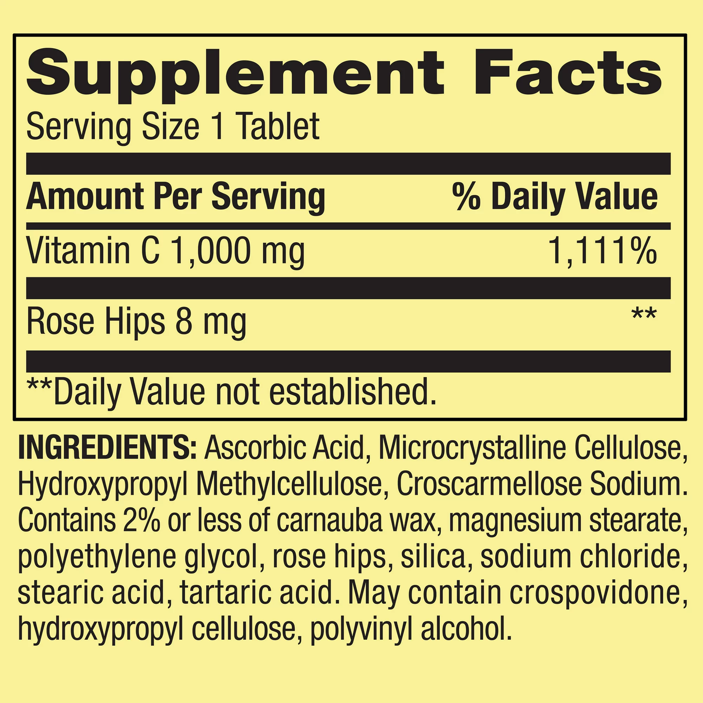 Vitamina C 1,000mg 250 tabletas