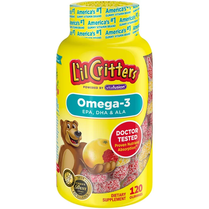 Omega 3 EPA,DHA & ALA Gomitas Lil Critters