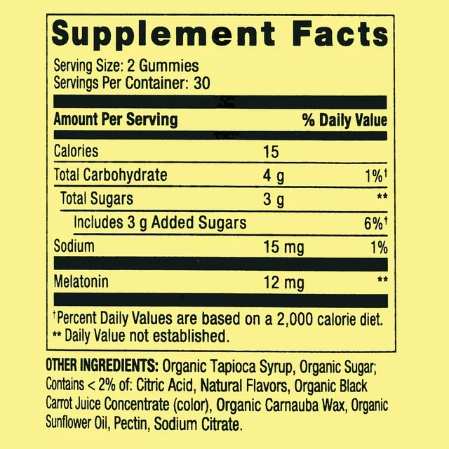 Melatonina 12mg Gomitas Extra Strength