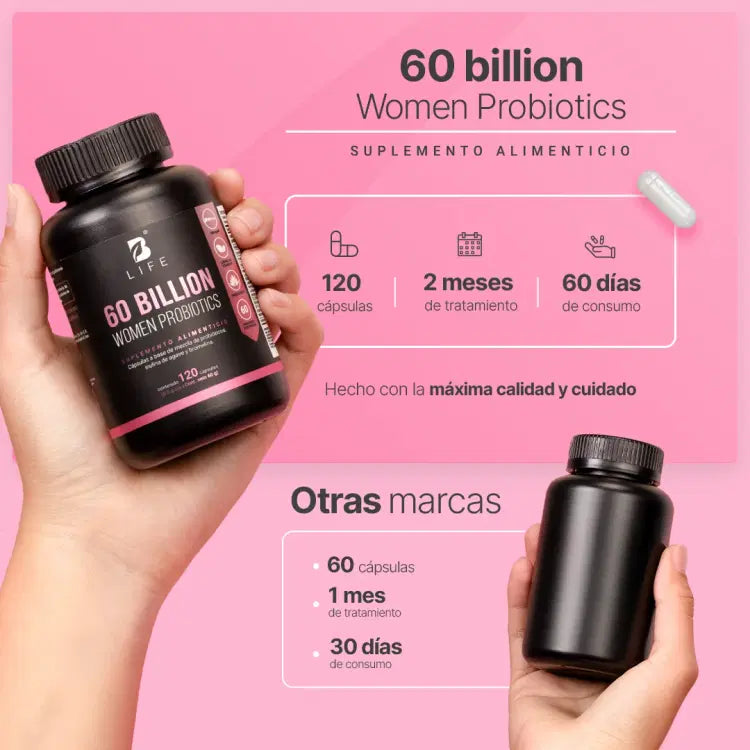 60 Billones Probioticos De Mujers