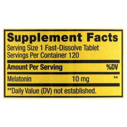 Melatonina 10mg Sublingual 120 tabletas