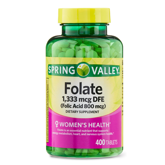 Folate 1,333mcg DFE 400 tabletas