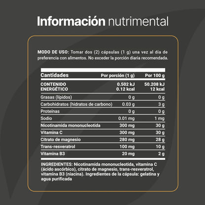 NMN Blend 180 Capsulas