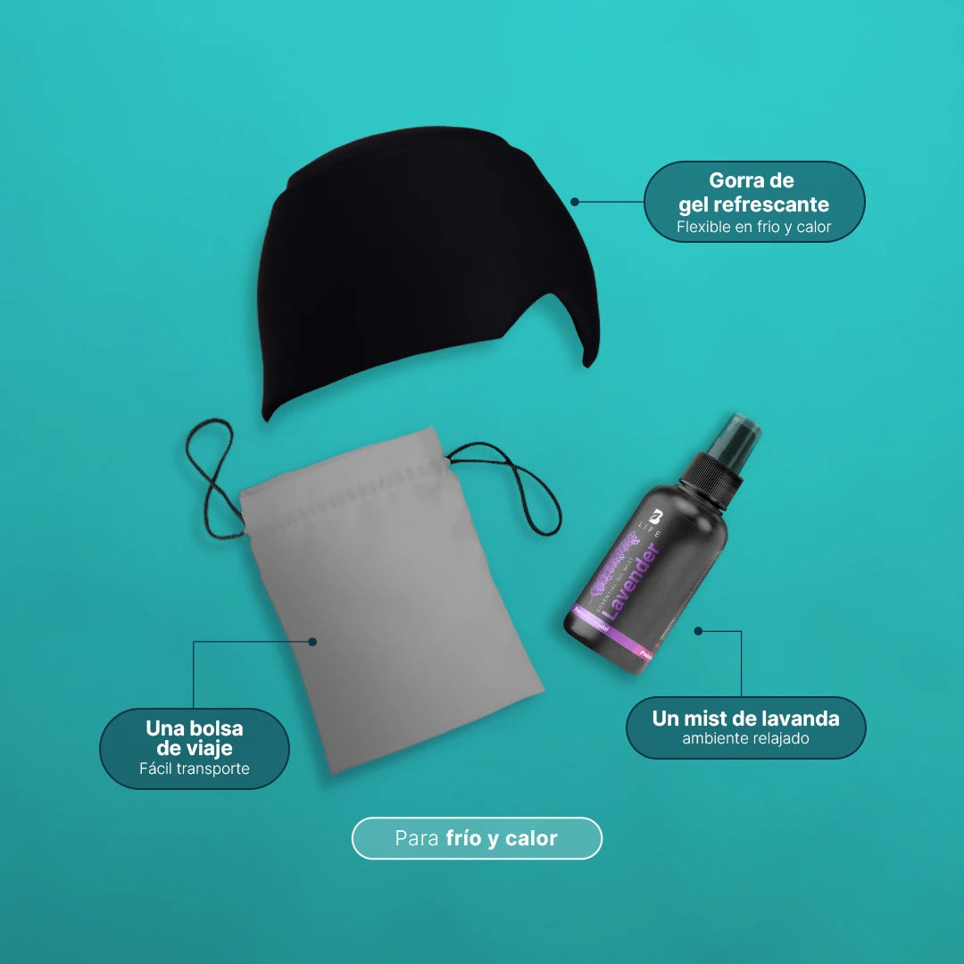 Migraine Head Wrap - Gorra de Gel Refrescante