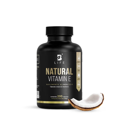 Natural Vitamina E Con Biotina y Aceite de Coco
