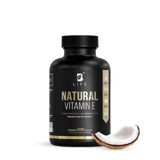 Natural Vitamina E Con Biotina y Aceite de Coco